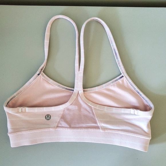 Lululemon Pink Flow Y Bra Size 4 - Picture 4 of 4